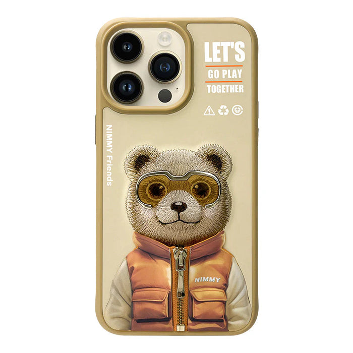 Nimmy Official 3D Cool & Cute Embroidery Case Cover for iPhone 15 Series