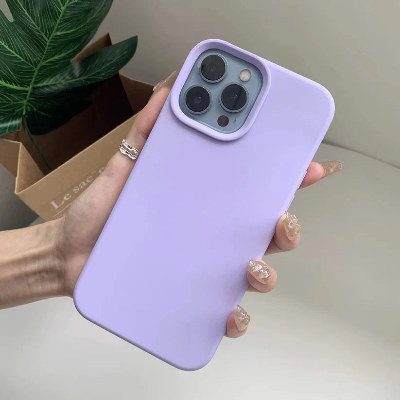 Soft Liquid Silicone Phone Case for iPhone