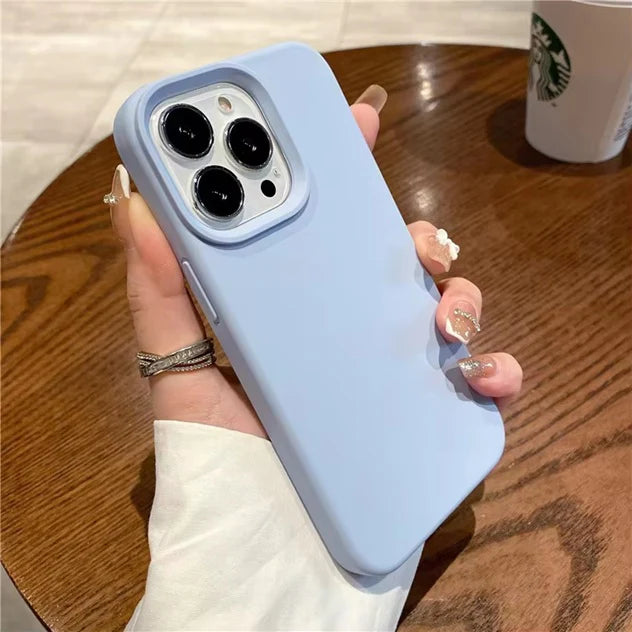 Soft Liquid Silicone Phone Case for iPhone