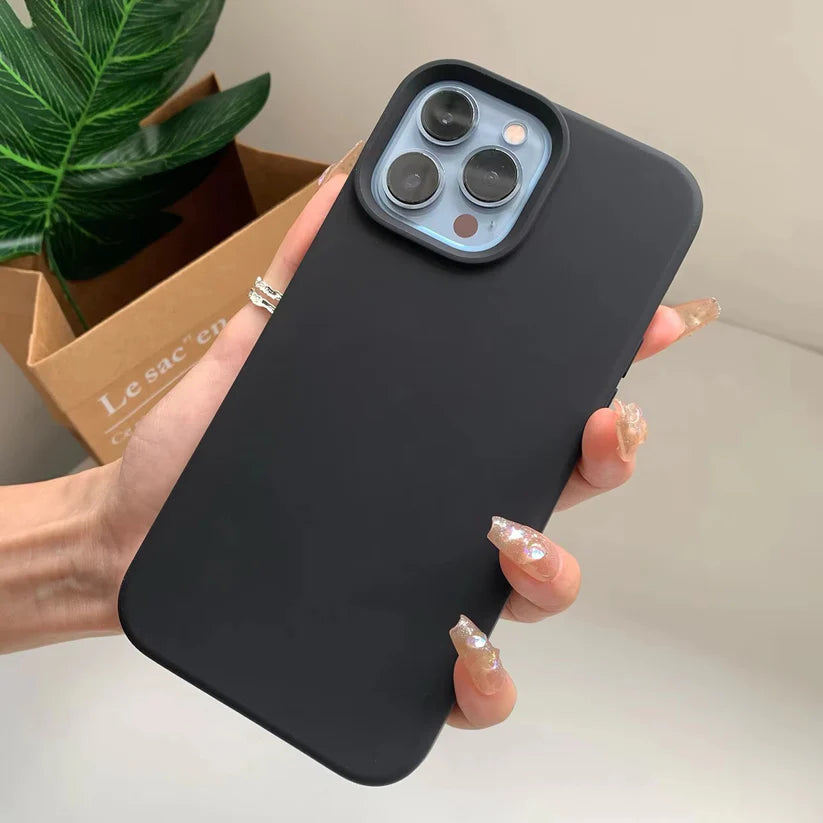 Soft Liquid Silicone Phone Case for iPhone