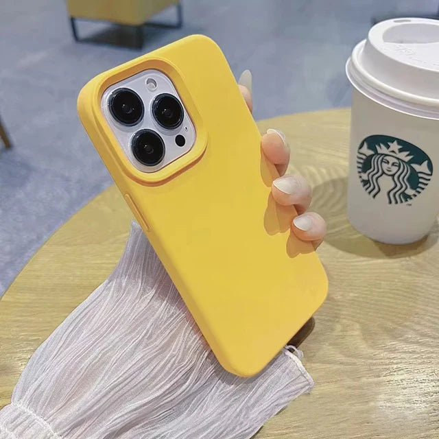 Soft Liquid Silicone Phone Case for iPhone