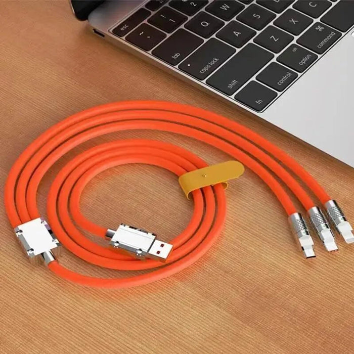 Orange 120W 3-in-1 Fast Charging Cable accessories