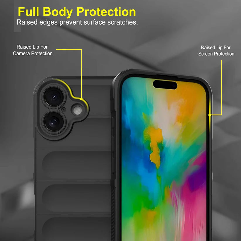 Liquid Silicon Magic Case with Camera Protection for IPhone