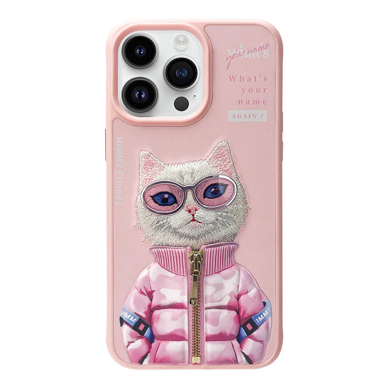 Nimmy Official 3D Cool & Cute Embroidery Case Cover for iPhone 15 Series