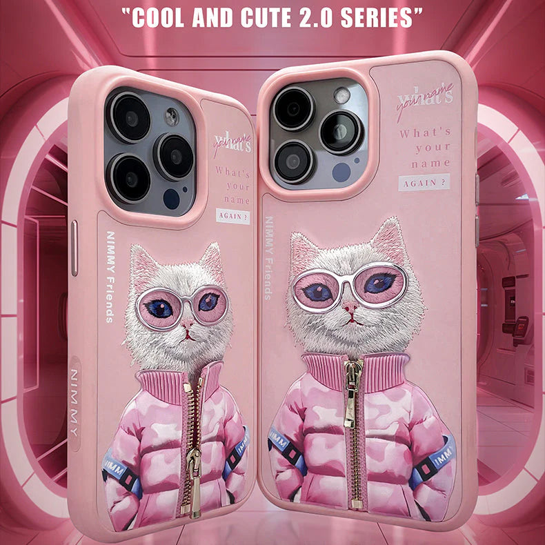 Nimmy Official 3D Cool & Cute Embroidery Case Cover for iPhone 15 Series