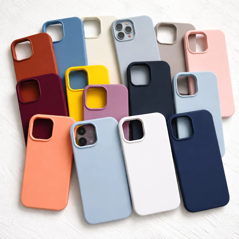 Soft Liquid Silicone Phone Case for iPhone
