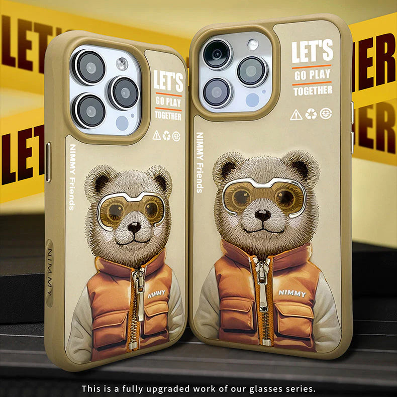 Nimmy Official 3D Cool & Cute Embroidery Case Cover for iPhone 15 Series