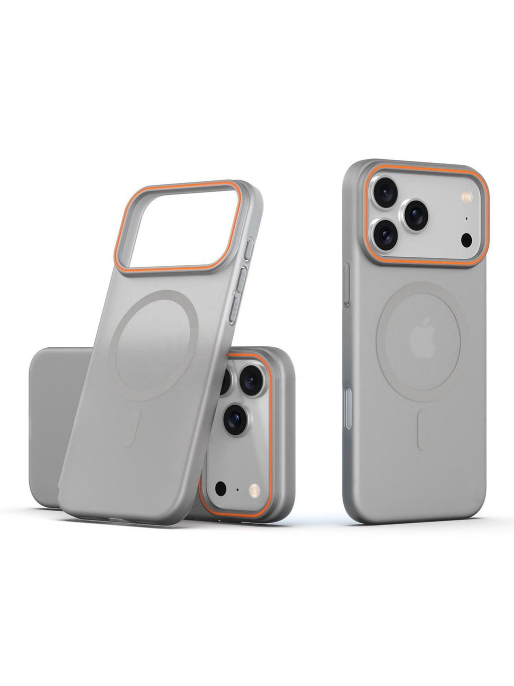 Frosted Matte MagSafe Transparent Grey Case for Apple iPhone 17 Pro Max