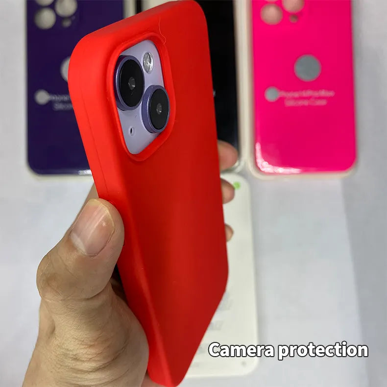 Soft Liquid Silicone Phone Case for iPhone