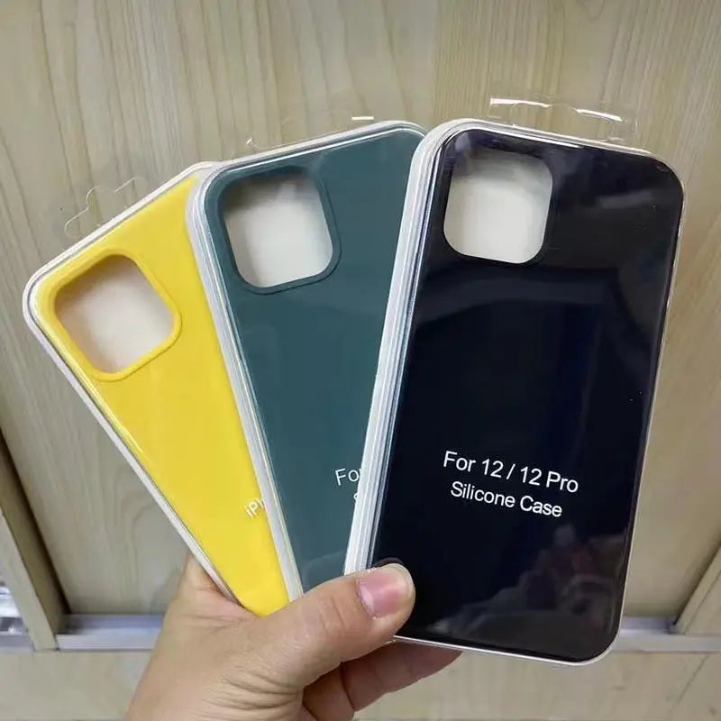 Soft Liquid Silicone Phone Case for iPhone