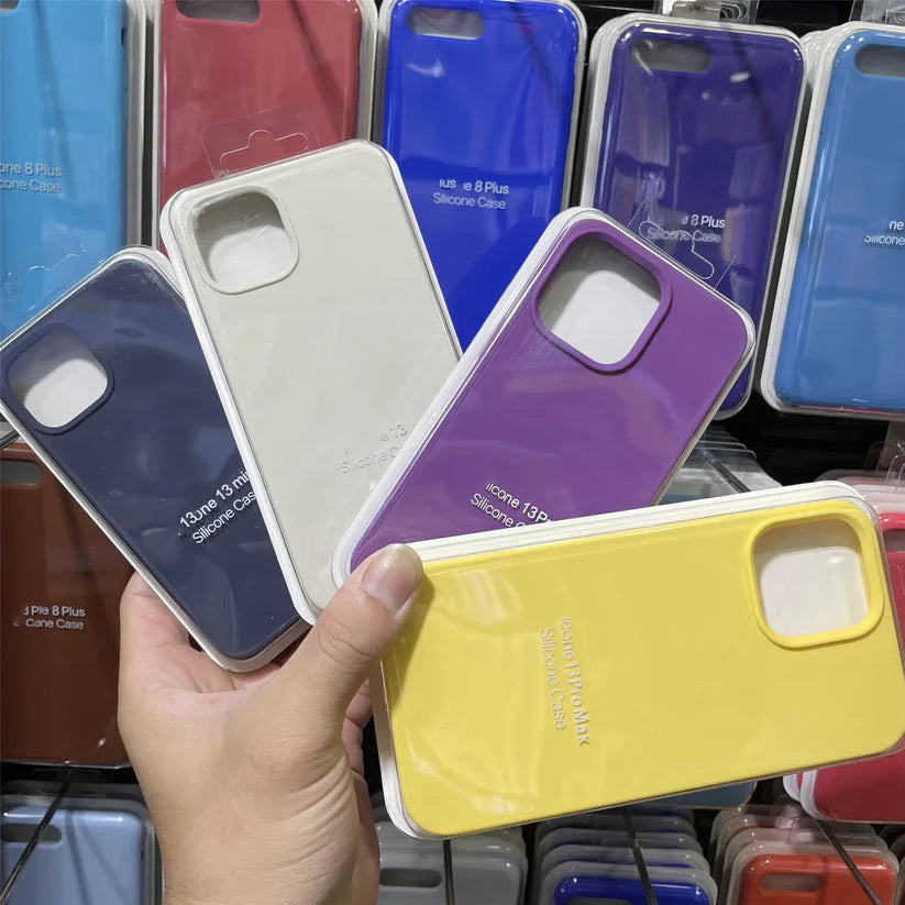 Soft Liquid Silicone Phone Case for iPhone