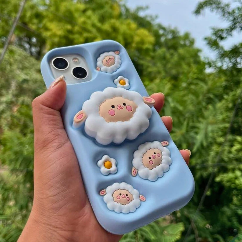 3D Cartoon Baby Sheep iPhone Case
