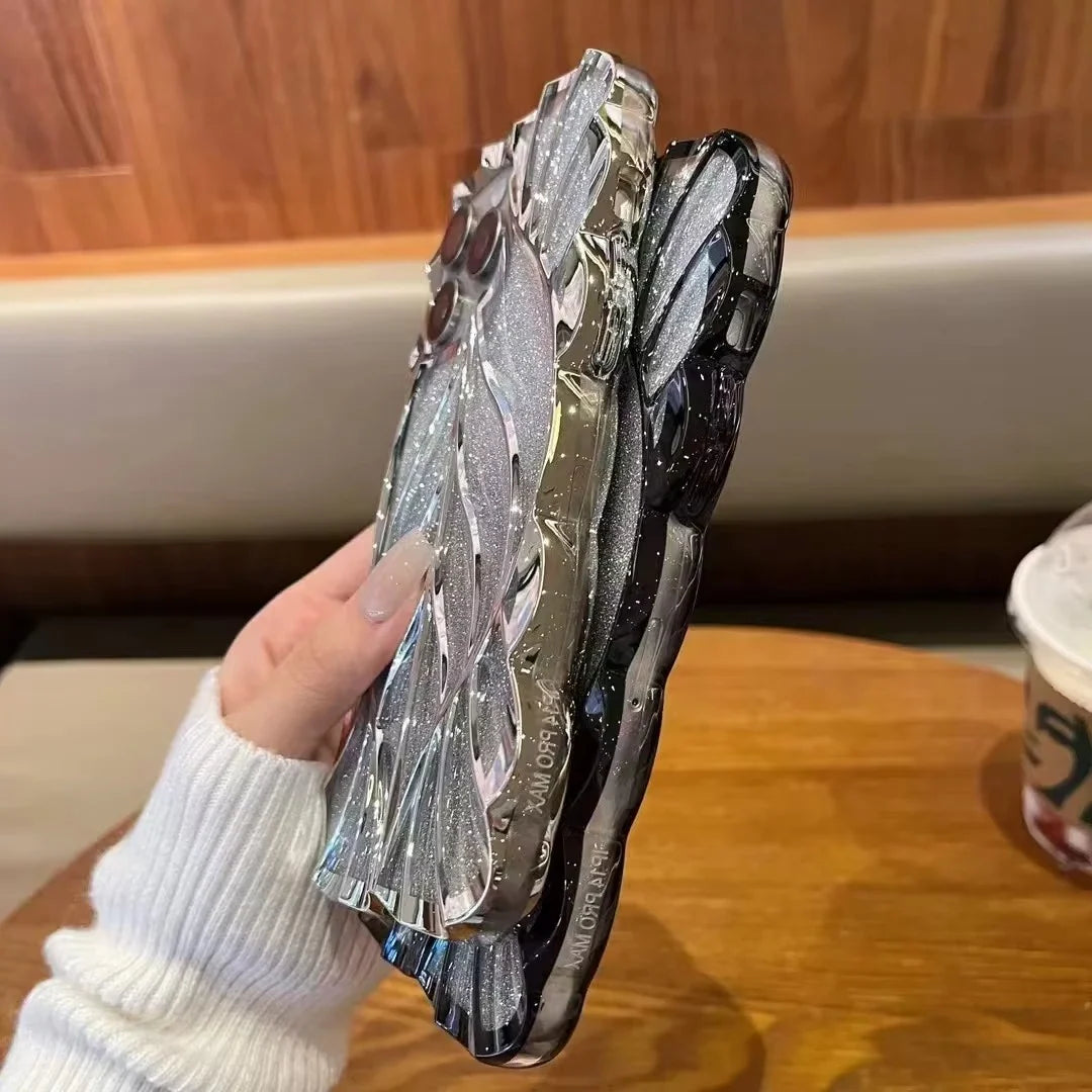 iPhone 14 Series Luxury Electroplated Leaf Case