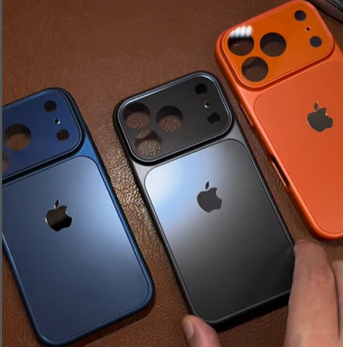 High-End Glass Finish Covert Logo Case for iPhone