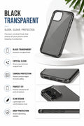Crystal Black Transparent Case for Apple iPhone 17 Pro Max