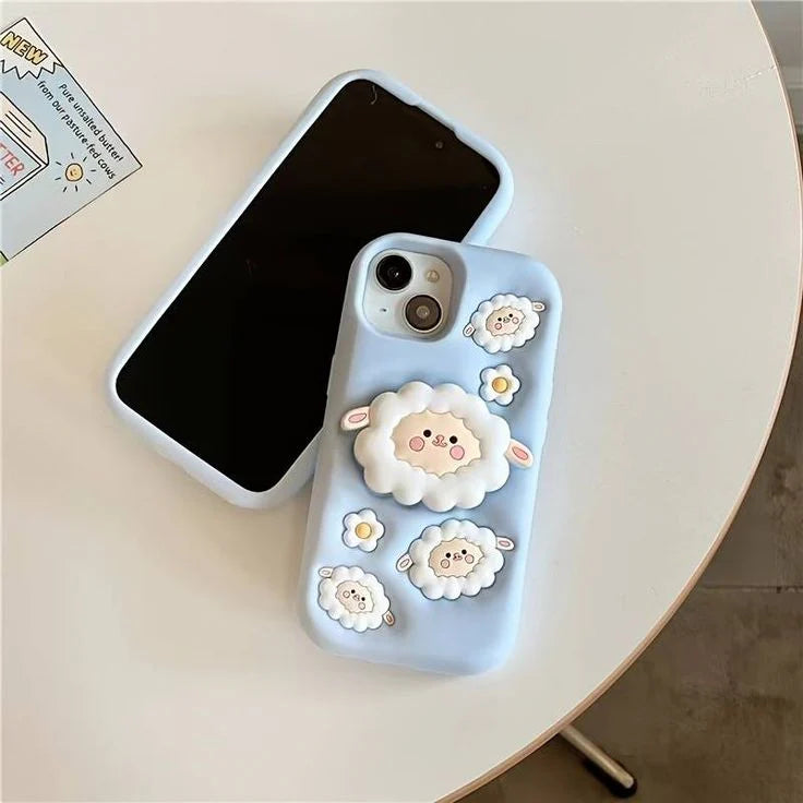 3D Cartoon Baby Sheep iPhone Case
