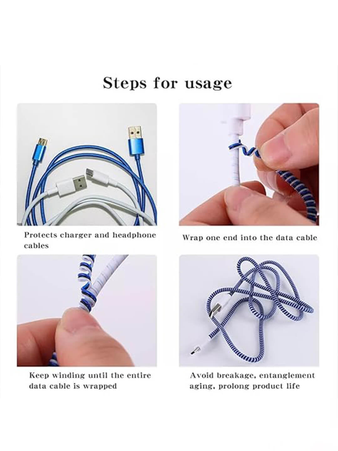 Spiral Cable Protectors (Multicolor)