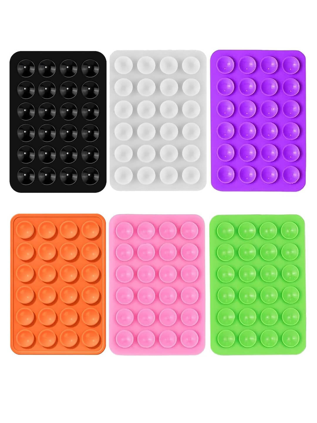 Silicone Sticky Grip Phone Holder (Multicolor)