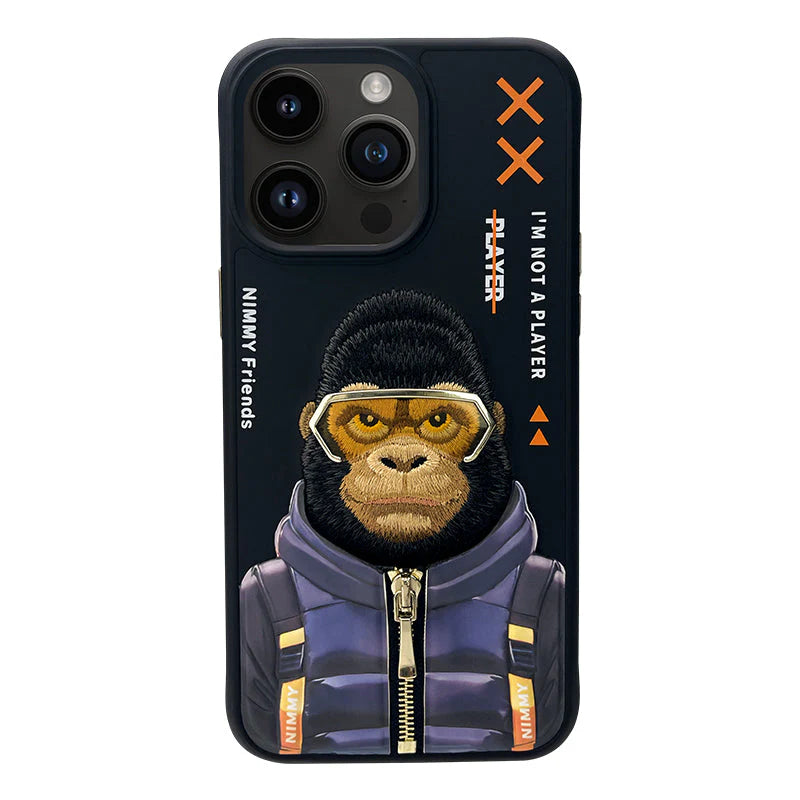 Nimmy Official 3D Cool & Cute Embroidery Case Cover for iPhone 15 Series