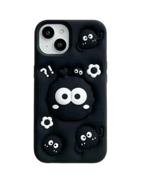 3D Soot Sprites Case with Pop Socket for iPhone