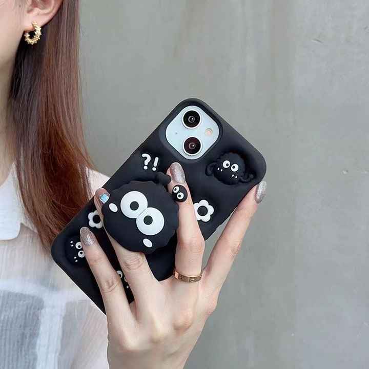 3D Soot Sprites Case with Pop Socket for iPhone