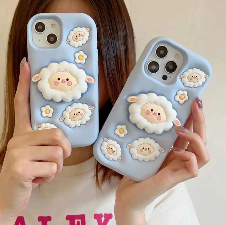 3D Cartoon Baby Sheep iPhone Case