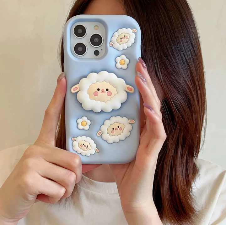 3D Cartoon Baby Sheep iPhone Case