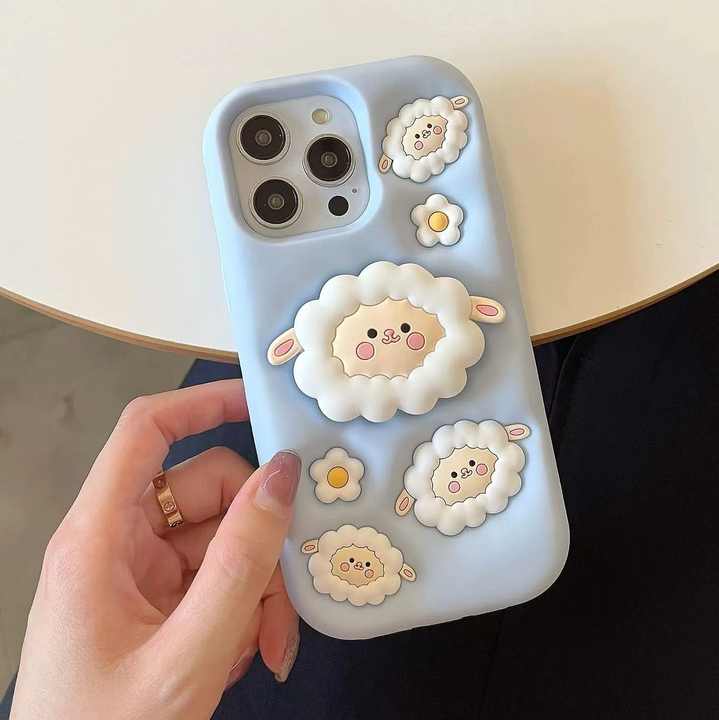 3D Cartoon Baby Sheep iPhone Case