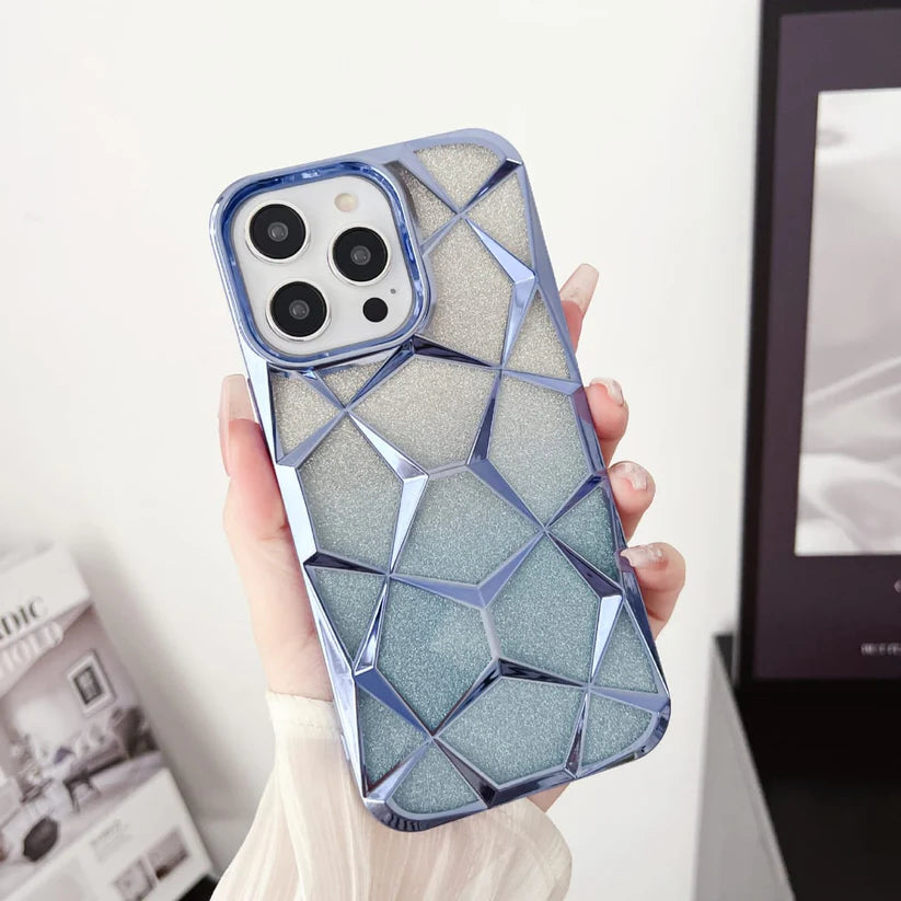 Diamond Shape Luxury iPhone Cover with Geometric Pattern
