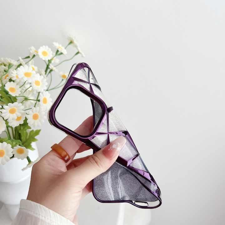 Diamond Shape Luxury iPhone Cover with Geometric Pattern
