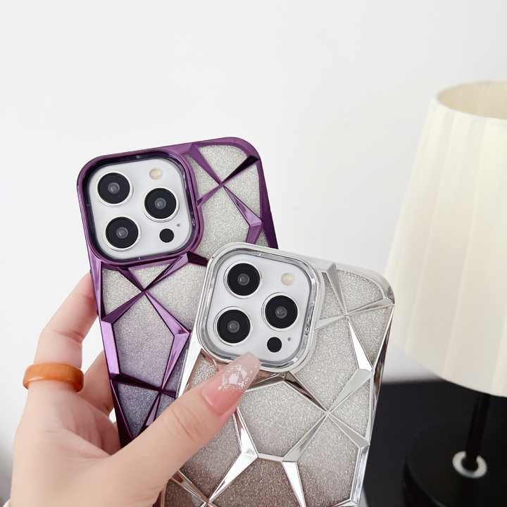Diamond Shape Luxury iPhone Cover with Geometric Pattern