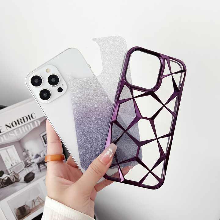 Diamond Shape Luxury iPhone Cover with Geometric Pattern
