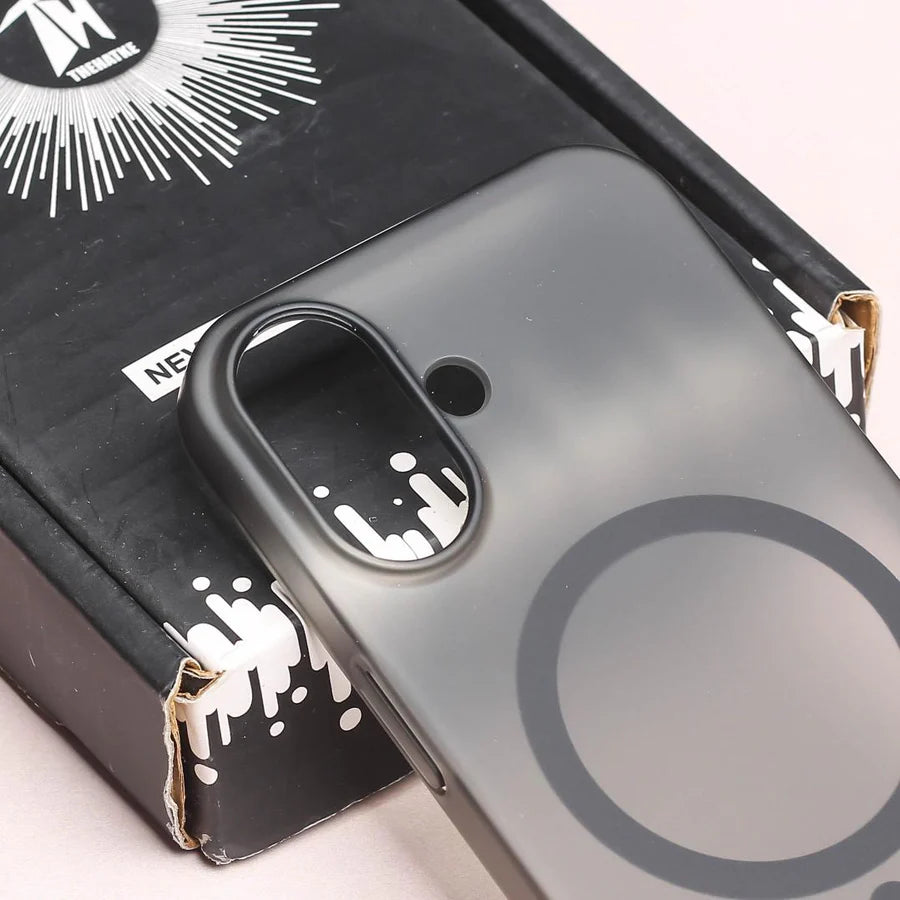 Black Paper Matte MagSafe Case for Apple iPhone 16