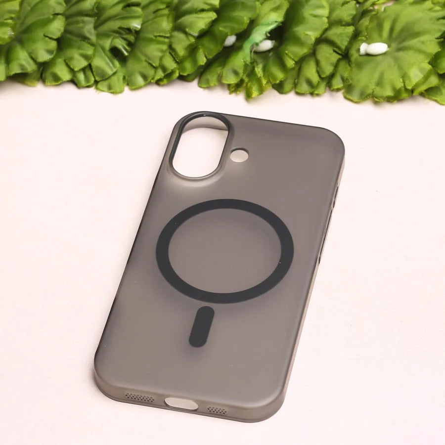 Black Paper Matte MagSafe Case for Apple iPhone 16
