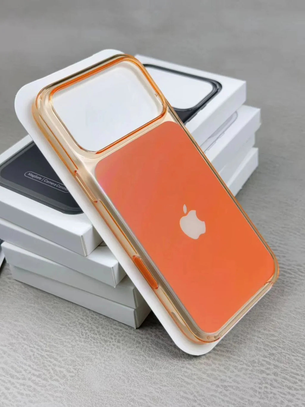Crystal Color MagSafe Case with Camera Button (Apple Logo)