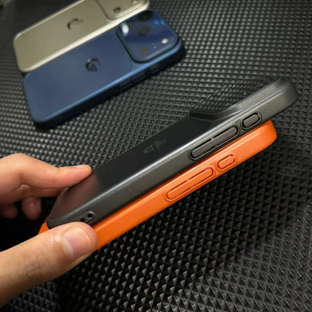 High-End Glass Finish Covert Logo Case for iPhone