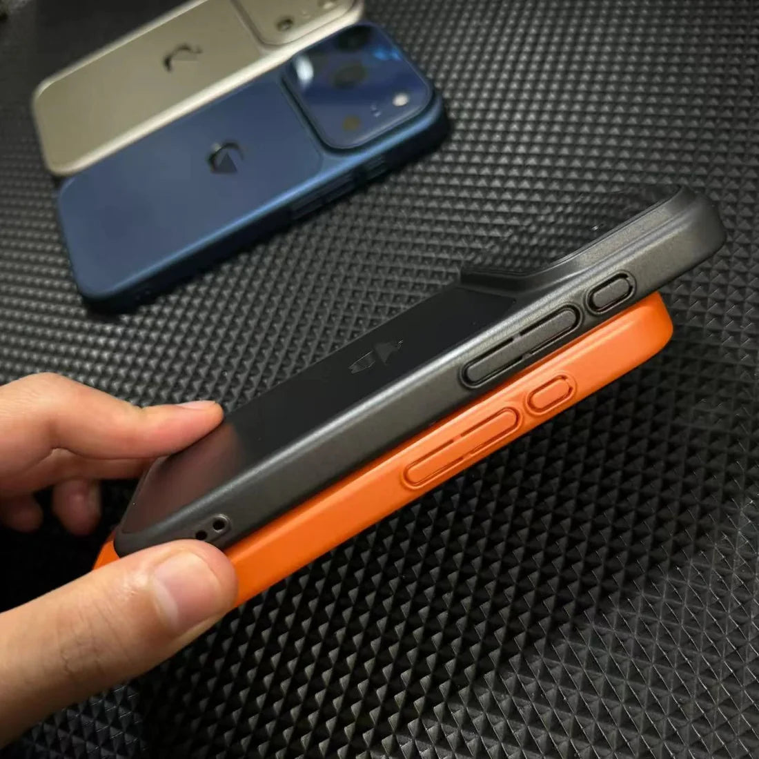 High-End Glass Finish Covert Logo Case for iPhone