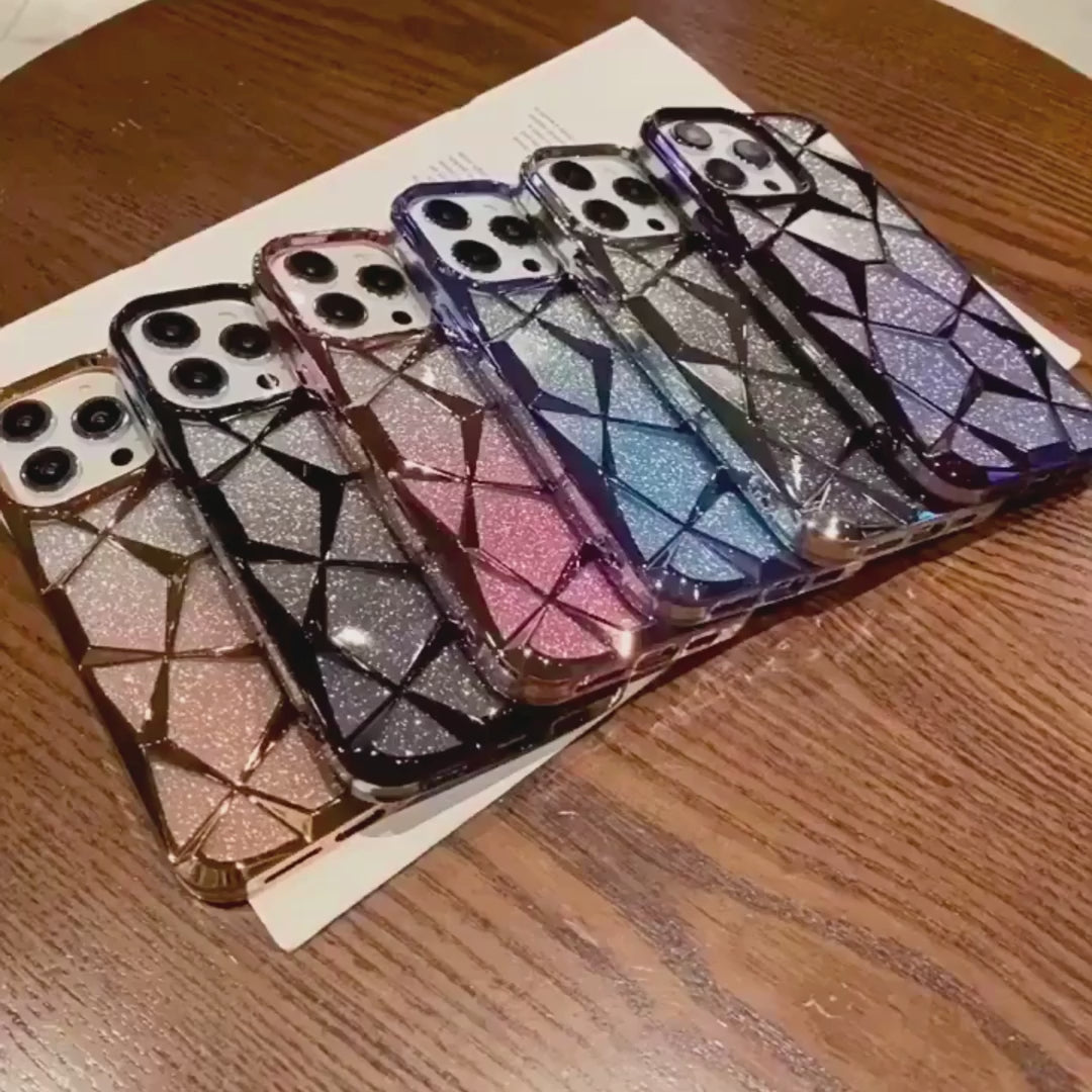 Diamond Shape Luxury iPhone Cover with Geometric Pattern