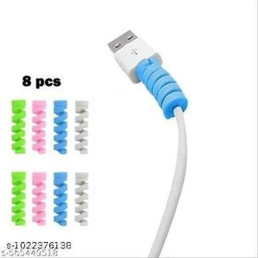 Silicone Cable Protector (Pack of 8) – Multicolor